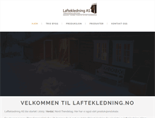 Tablet Screenshot of laftekledning.no